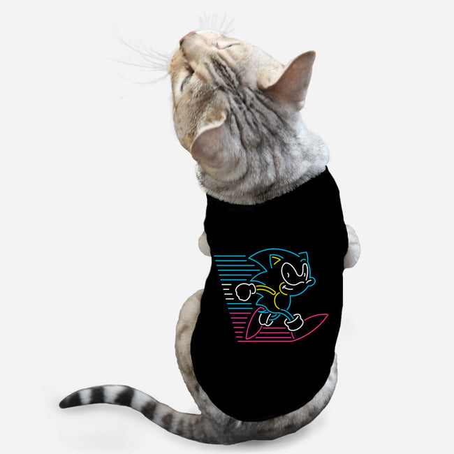 Neon Speed-cat basic pet tank-ShirtMcGirt