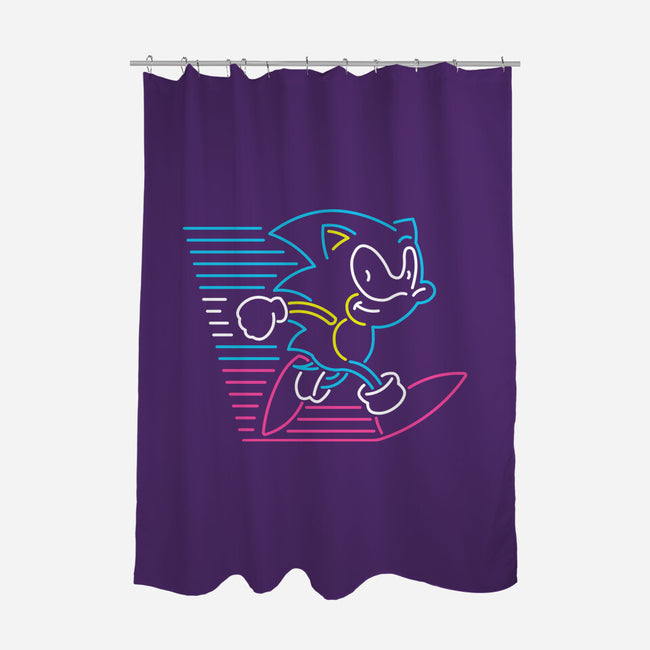 Neon Speed-none polyester shower curtain-ShirtMcGirt