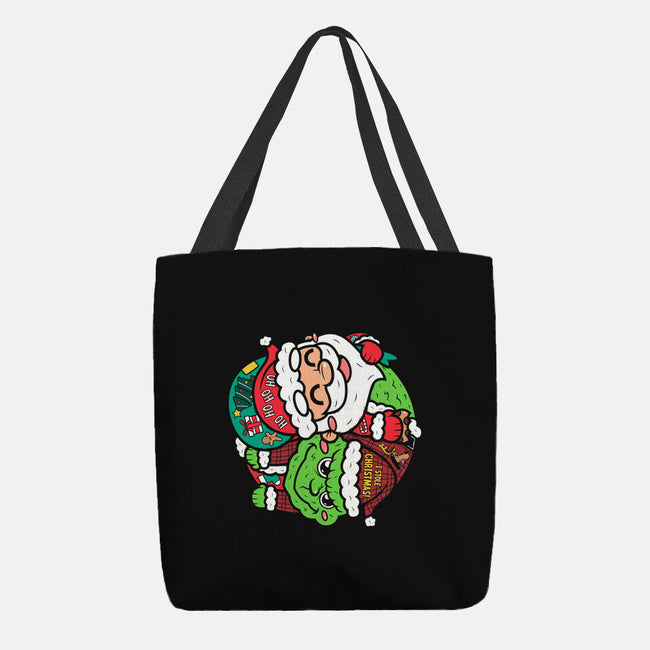 Yin And Yang Christmas-none basic tote bag-krisren28