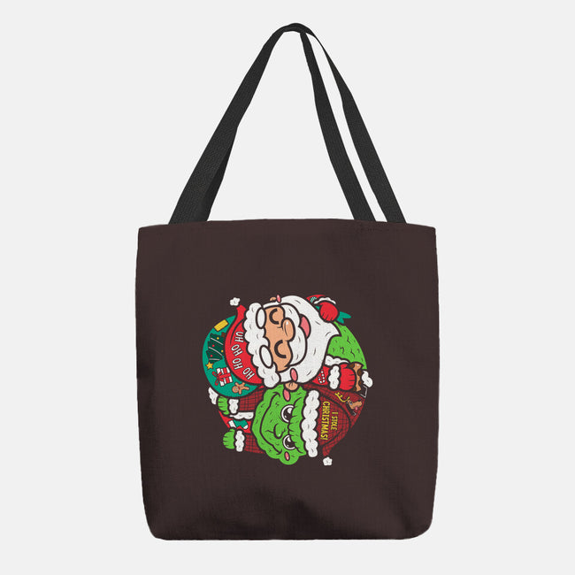 Yin And Yang Christmas-none basic tote bag-krisren28