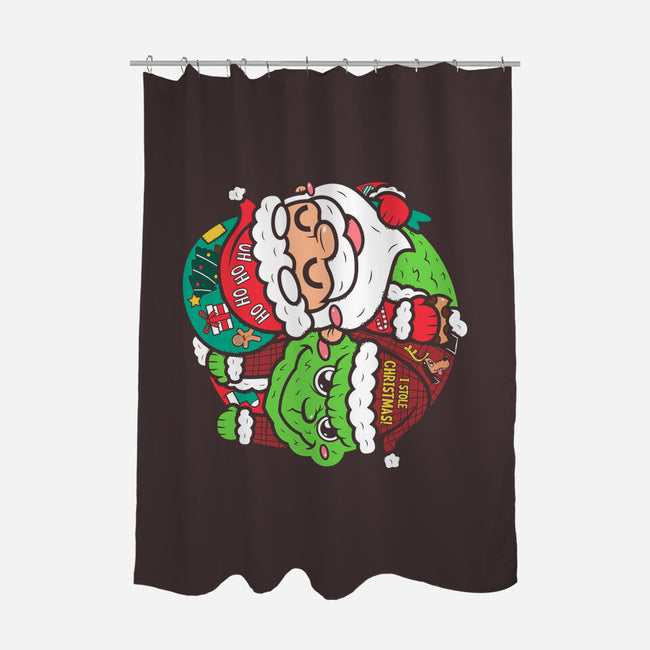 Yin And Yang Christmas-none polyester shower curtain-krisren28