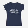 Nippy-womens v-neck tee-jrberger