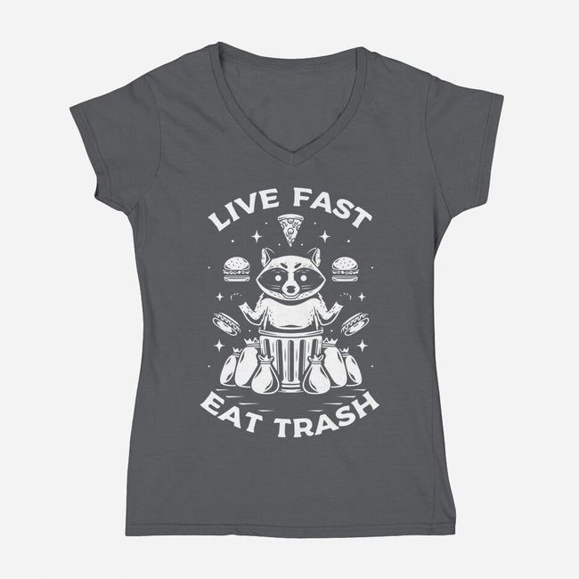And Eat Trash-womens v-neck tee-Alundrart