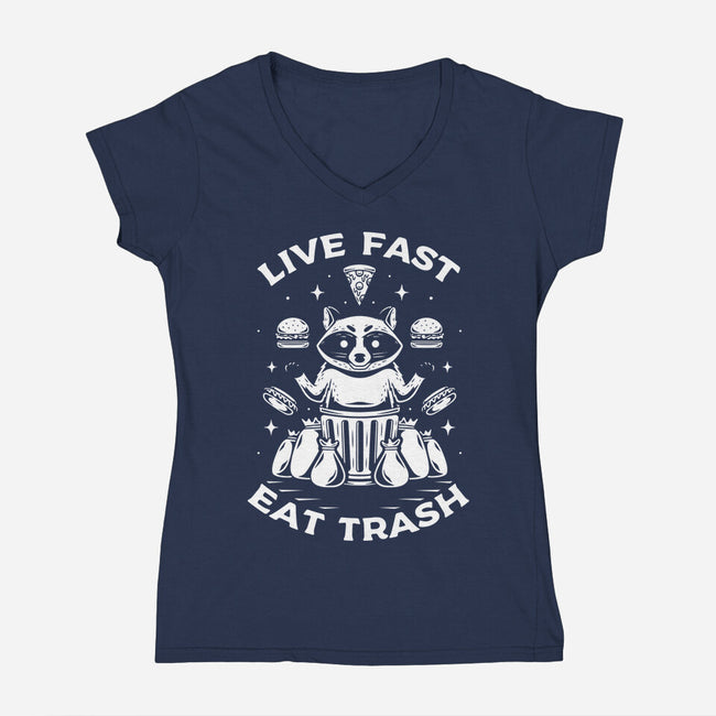 And Eat Trash-womens v-neck tee-Alundrart