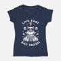 And Eat Trash-womens v-neck tee-Alundrart