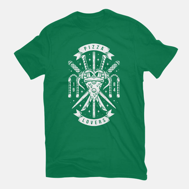 Turtle Pizza Lovers-womens fitted tee-Alundrart