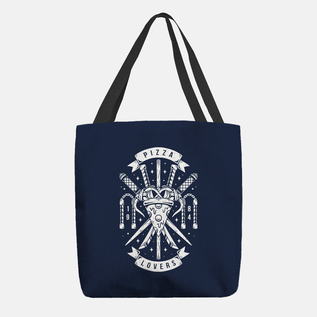 Turtle Pizza Lovers-none basic tote bag-Alundrart