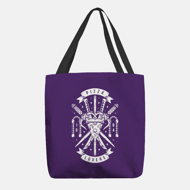 Turtle Pizza Lovers-none basic tote bag-Alundrart