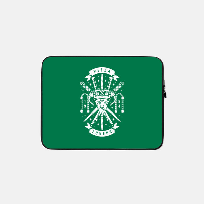 Turtle Pizza Lovers-none zippered laptop sleeve-Alundrart