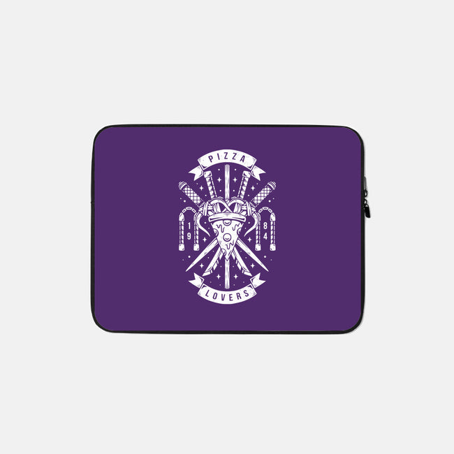 Turtle Pizza Lovers-none zippered laptop sleeve-Alundrart