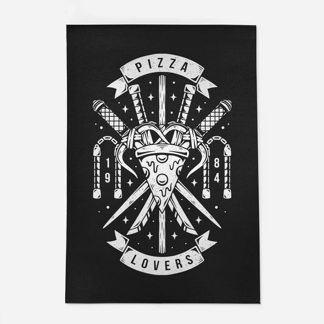 Turtle Pizza Lovers-none indoor rug-Alundrart