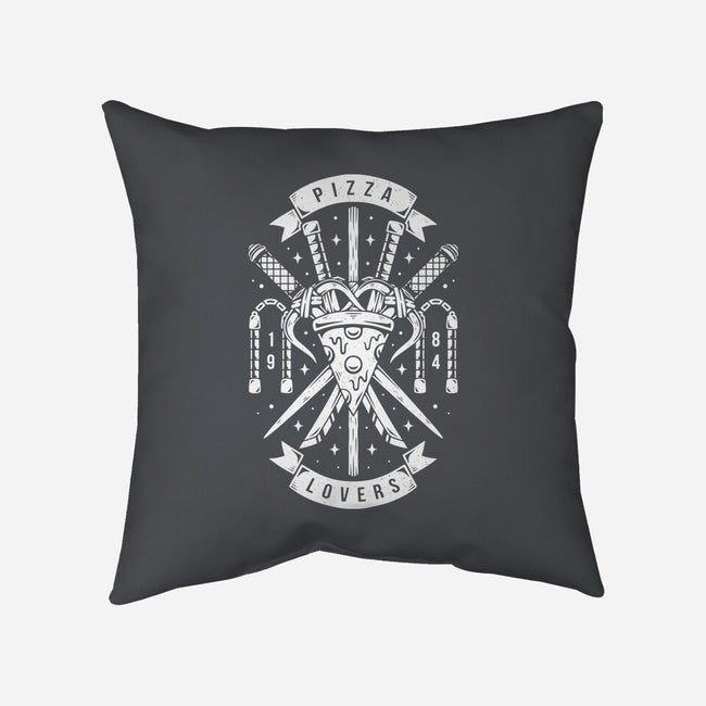 Turtle Pizza Lovers-none removable cover throw pillow-Alundrart