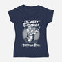 Lil' Arty-womens v-neck tee-Nemons