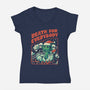 Death For Everybody-womens v-neck tee-eduely