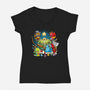 Rpg Christmas-womens v-neck tee-Vallina84