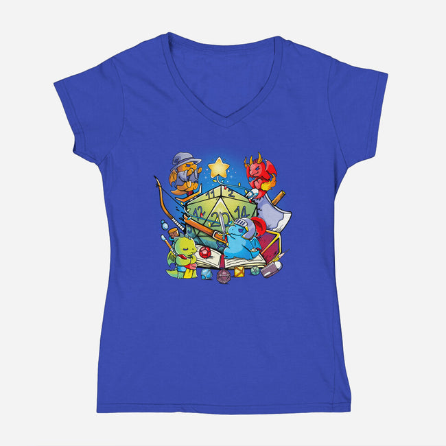 Rpg Christmas-womens v-neck tee-Vallina84