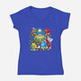 Rpg Christmas-womens v-neck tee-Vallina84