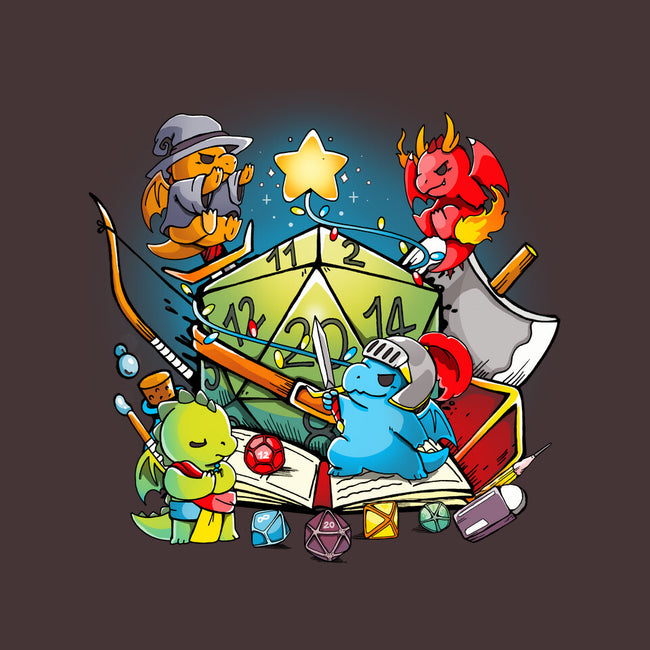 Rpg Christmas-none removable cover w insert throw pillow-Vallina84