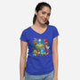Rpg Christmas-womens v-neck tee-Vallina84