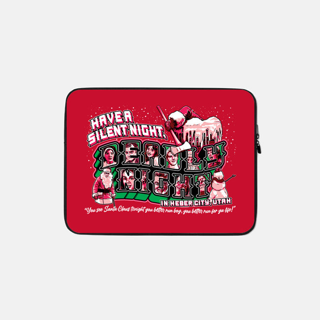 Have A Silent Night-none zippered laptop sleeve-goodidearyan