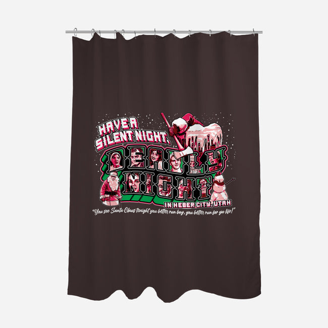 Have A Silent Night-none polyester shower curtain-goodidearyan