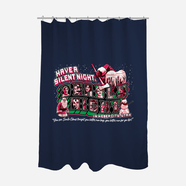Have A Silent Night-none polyester shower curtain-goodidearyan