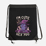 I'm Cute But Also Hex You-none drawstring bag-koalastudio