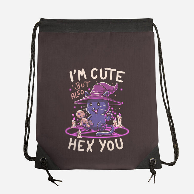 I'm Cute But Also Hex You-none drawstring bag-koalastudio