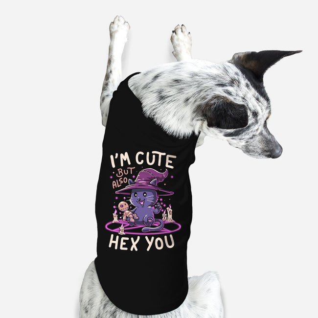 I'm Cute But Also Hex You-dog basic pet tank-koalastudio