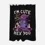 I'm Cute But Also Hex You-none polyester shower curtain-koalastudio