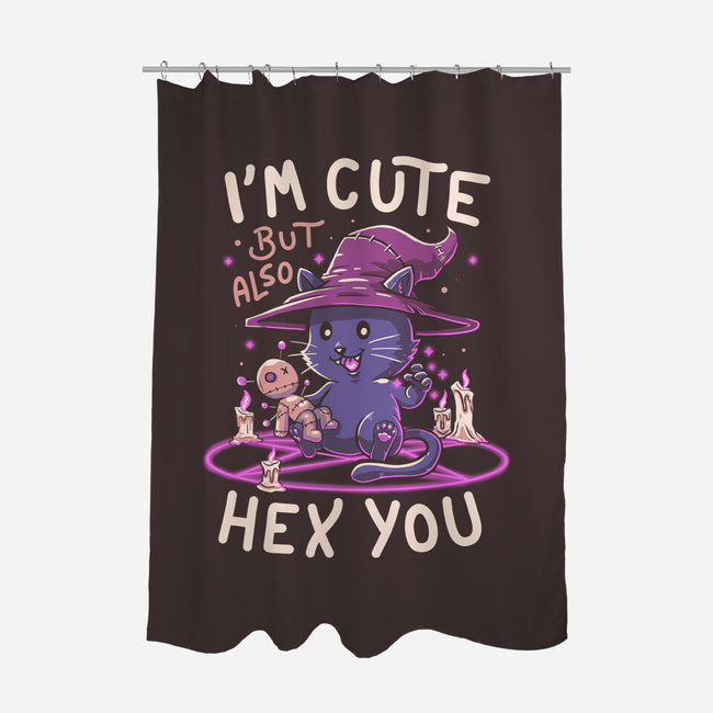 I'm Cute But Also Hex You-none polyester shower curtain-koalastudio