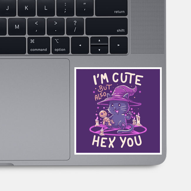 I'm Cute But Also Hex You-none glossy sticker-koalastudio