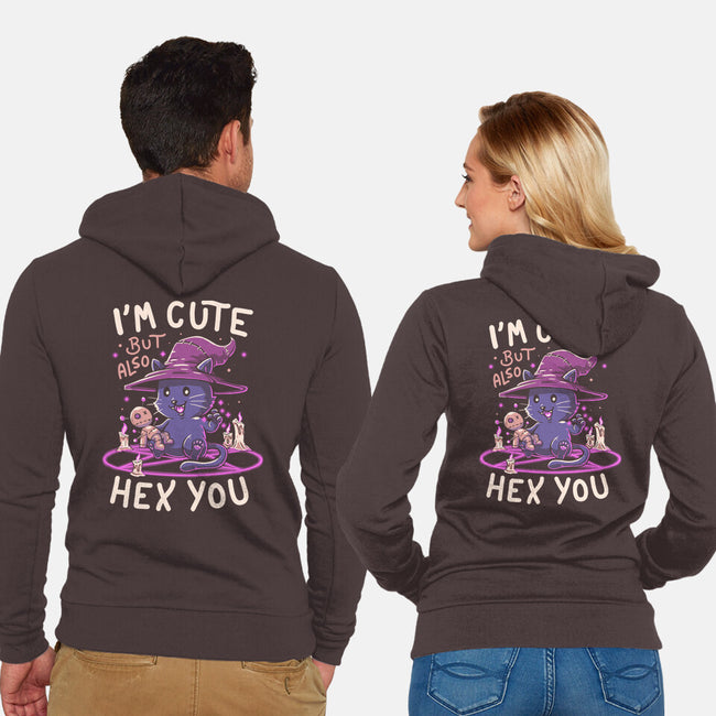 I'm Cute But Also Hex You-unisex zip-up sweatshirt-koalastudio