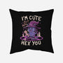 I'm Cute But Also Hex You-none removable cover w insert throw pillow-koalastudio