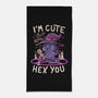 I'm Cute But Also Hex You-none beach towel-koalastudio