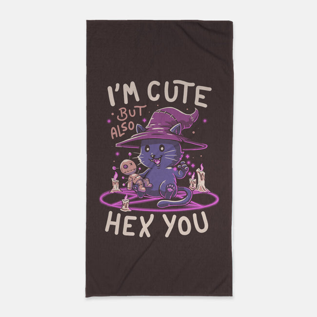 I'm Cute But Also Hex You-none beach towel-koalastudio