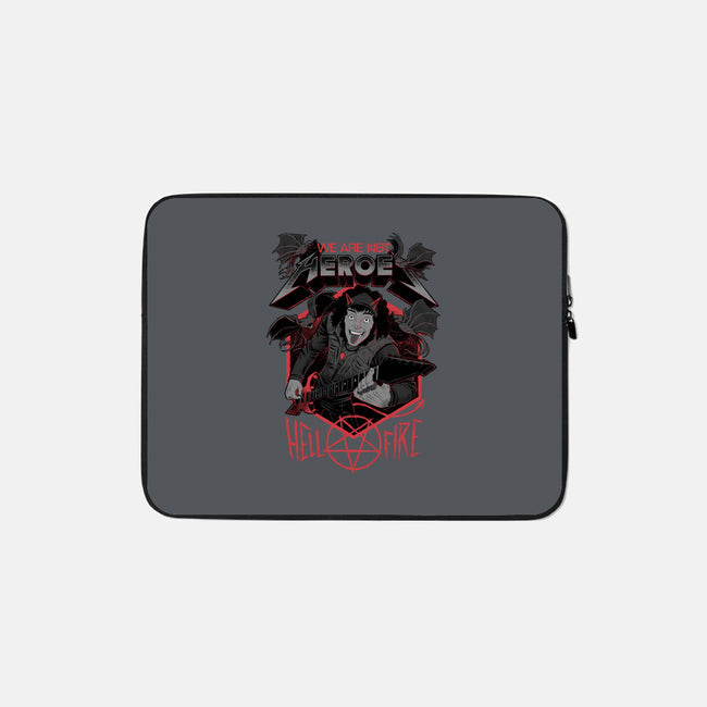 Eddie The Hero Of Hawkins-none zippered laptop sleeve-The Inked Smith