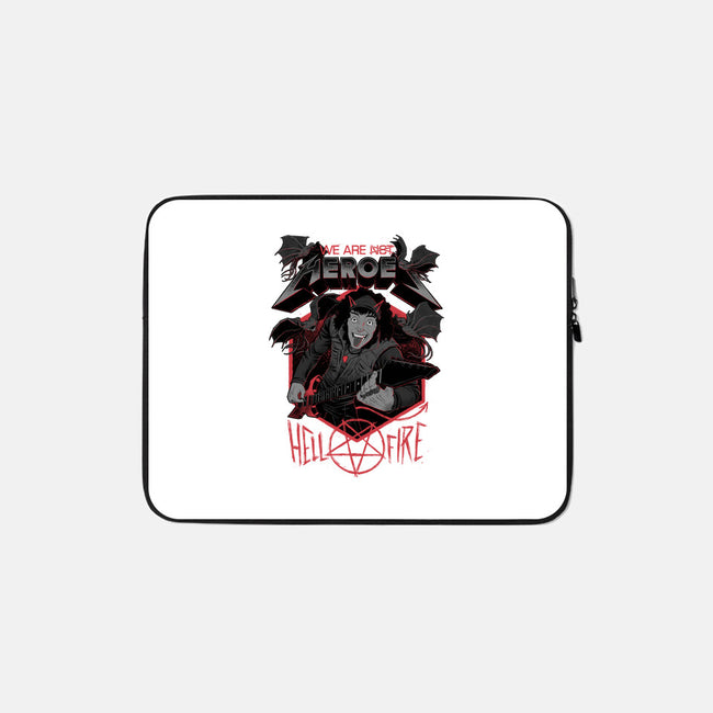 Eddie The Hero Of Hawkins-none zippered laptop sleeve-The Inked Smith