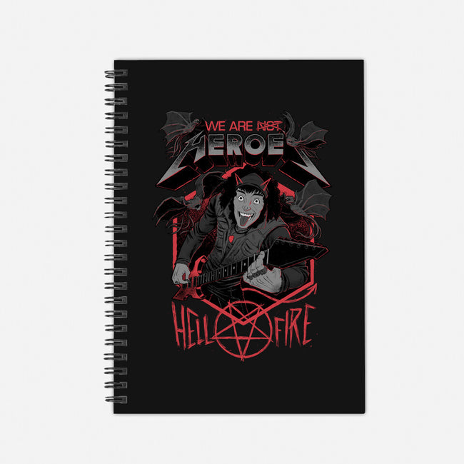 Eddie The Hero Of Hawkins-none dot grid notebook-The Inked Smith