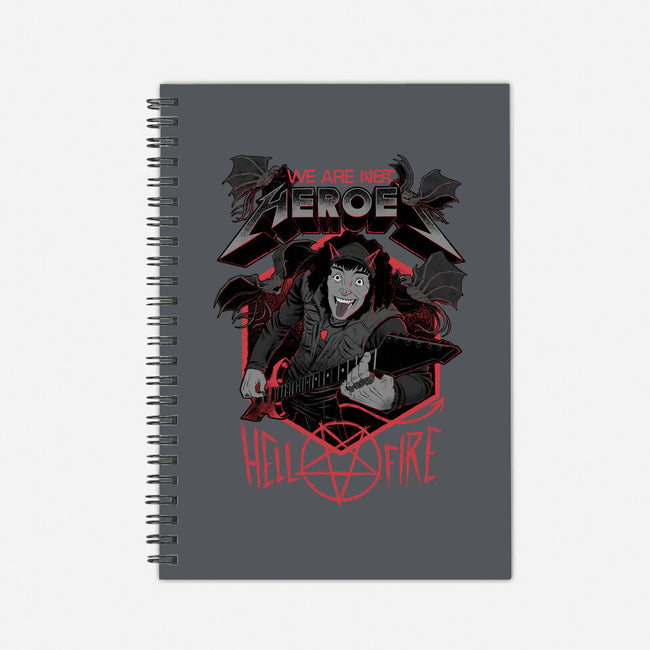 Eddie The Hero Of Hawkins-none dot grid notebook-The Inked Smith