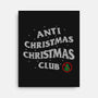 Anti Christmas Club-none stretched canvas-Rogelio