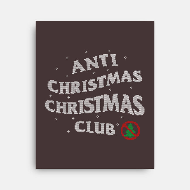 Anti Christmas Club-none stretched canvas-Rogelio
