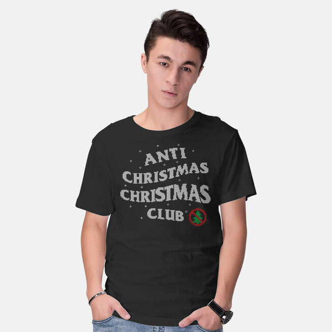 Anti Christmas Club-mens basic tee-Rogelio