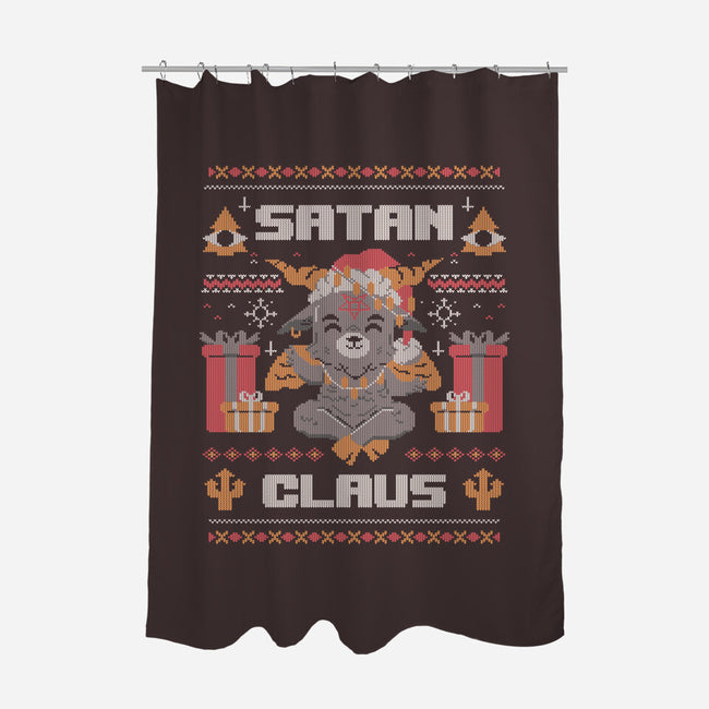 Satan Claus-none polyester shower curtain-eduely