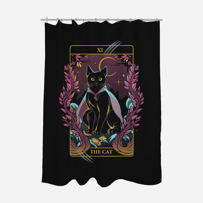 Tarot Cat-none polyester shower curtain-yumie