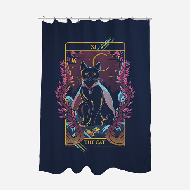 Tarot Cat-none polyester shower curtain-yumie