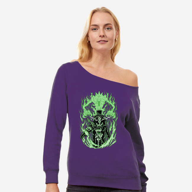 Soulking-womens off shoulder sweatshirt-Imu Studio