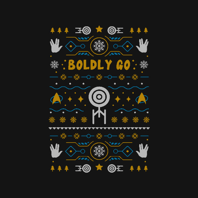 Boldly Into Christmas-none stretched canvas-Logozaste