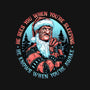 Nightmare Santa-womens fitted tee-momma_gorilla