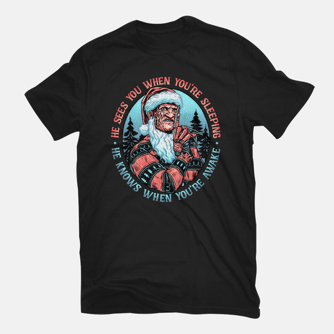 Nightmare Santa-womens basic tee-momma_gorilla